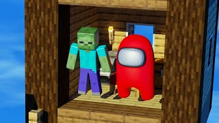 Among Us vs Zombie SoftBody Race  Minecraft Animation [upl. by Leary]