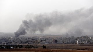 Kurdische Milizen verteidigen Stellung in Kobani [upl. by Kelleher]