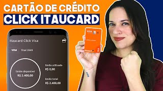 Cartão de Crédito CLICK ITAUCARD Visa Platinum É BOM Qual o LIMITE INICIAL Como pedir 💳 [upl. by Alakim]