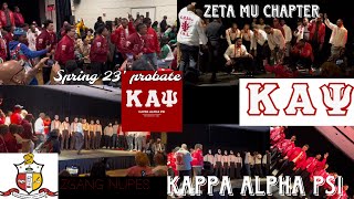 Kappa Alpha Psi  Zeta Mu Chapter  PROBATE  spring 2024 WIU ♦️ [upl. by Reuven]