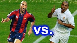 Ronaldo ◄ R9 vs R9 ► Fictive Barcelona vs Real Madrid Clásico Derby [upl. by Cerallua]