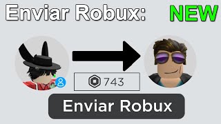 Como transferir robux a un amigo gratis a otra cuenta 2024 [upl. by Reivax347]