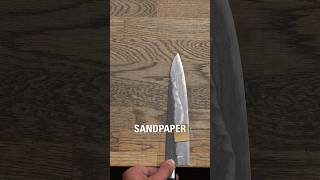 Restoring my scratched damascus knife [upl. by Gradeigh]