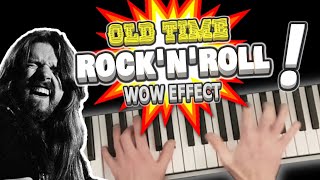 You Can Play Old Time Rock and Roll  How to Play an 8 Bar Piano Riff you can Bank on  Music Lesson [upl. by Nerahs]