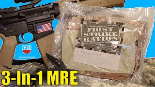 US Military FSR First Strike Ration 24HOUR MRE Field Ration  Meal Ready To Eat Taste Test Review [upl. by Briana]