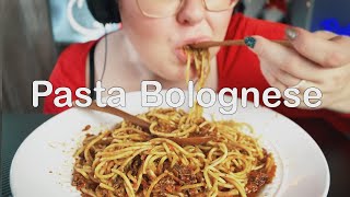 ASMR quotPasta Bolognesequot Köttfärssås amp Spagetti  MUKBANG [upl. by Wiersma964]