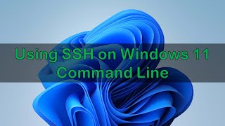 Using CMD to SSH from Windows 11 to Linux [upl. by Granese770]