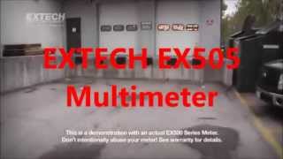 EXTECH Ex505 Multimeter Zascita [upl. by Eimoan]