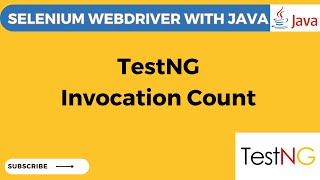 TestNG Tutorial 13 How to Use Invocation Count  Run a Test multiple times using TestNG [upl. by Guildroy93]