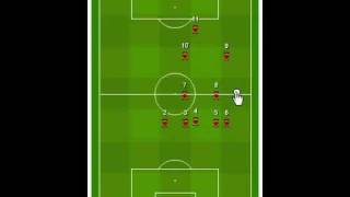 Sokker Manager  Tactic 532 to 442 online soccer manager game [upl. by Sajet]