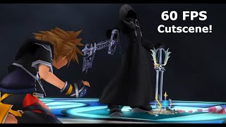 Sora Vs Roxas Cutscene in 60 FPS  Kingdom Hearts 2 Final Mix PC [upl. by Kalil]