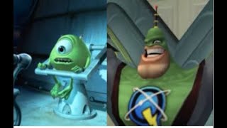 Switched Roles Captain Qwark and Mike Wazowski [upl. by Hsilgne]