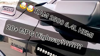 RAM 64 HEMI Gas Mileage  202 MPG🤯🤯🤯 See 4 yourselfRAM HEMI HEAVYDUTY SUPERDUTY MPG [upl. by Aizirk]