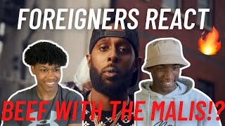 Foreigners React to Skore Beezy  Beef With The Malis Music Video  GRM Daily [upl. by Qifahs]