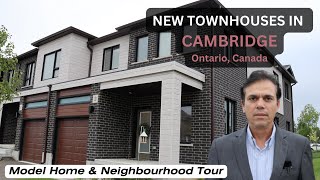 Home Tour amp New Townhouses Project in Cambridge ON Canada  Tabish Khan Real Estate [upl. by Eedak]