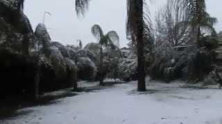 TEMECULA SNOW NEW YEARS EVE  123114  804 am REDHAWK AREA TEMECULA CALIFORNIA [upl. by Ayihsa]