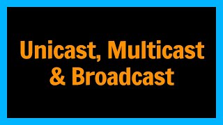 Unicast Multicast Broadcast  die Unterschiede [upl. by Anitel14]