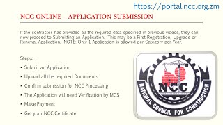 NCC Online  Application Submission [upl. by Berey]