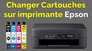 Comment changer cartouche imprimante Epson [upl. by Klute]