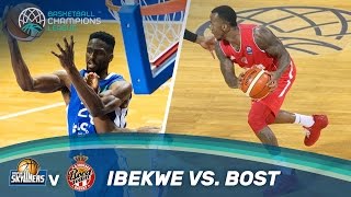 Ekene Ibekwe v Dee Bost  HeadtoHead  Basketball Champions League [upl. by Ekralc]