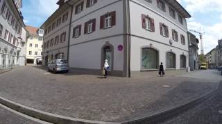 STREET VIEW Altstadt von Waldshut am Rhein in GERMANY [upl. by Airehtfele]