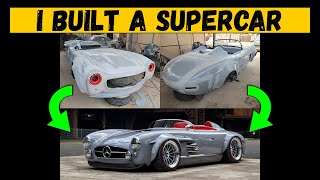 Full 100 Days Build Mercedes 300SL Restomod amp Gullwing  Kit Car  How To Make Fiberglass Car Body [upl. by Bogey959]