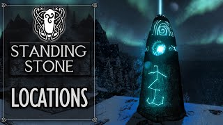 Skyrim  All Standing Stones Guide [upl. by Natica]