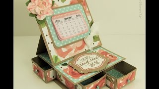 Desktop Calendar and Organiser Part 1 of 2 Great Christmas Gift [upl. by Kippie]