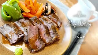 Philips Airfryer Beef Sirloin Steak Recipe [upl. by Otreblif963]