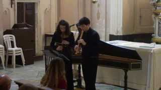 Hotteterre Premiere Suitte for two recorders Marco Scorticati amp Sara Campobasso [upl. by Hanima]