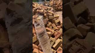 red brick water curing technique 👍💦🔥💯 construction ytshorts diy [upl. by Ylrebme]