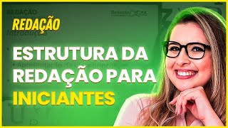 ESTRUTURA COMPLETA DA REDAÇÃO  PARA CONCURSOS PÚBLICOS E ENEM  Profa Pamba [upl. by Aerbua]