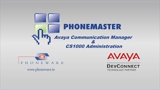 PhoneMaster 6  Avaya Communication Manager and CS1000 administration [upl. by Ameg]