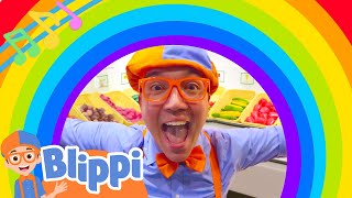 Blippis BRAND NEW Rainbow Colors Song  Blippi Educational Colors Song [upl. by Silda161]