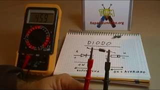 DIODO RECTIFICADOR OK y DIODO CORTOCIRCUITADO AVERIADO  MEDIDAS DE AMBOS [upl. by Irol552]