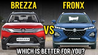 Maruti Suzuki Fronx Vs Brezza  Detailed comparison  Fronx VS Brezza  Which is best for you [upl. by Tavie]