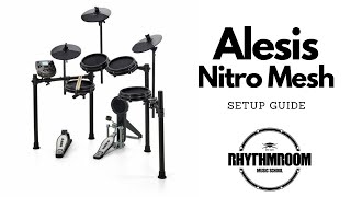 Alesis Nitro Mesh Kit setup guide [upl. by Merv]