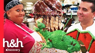 Los pasteles más grandes de la temporada  Cake Boss  Discovery HampH [upl. by Pronty]