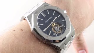 Audemars Piguet Royal Oak Tourbillon ExtraThin 26510STOO1220ST01 Luxury Watch Review [upl. by Oppen]