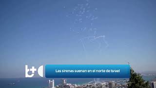 Las sirenas suenan en el norte de Israel [upl. by Daye]