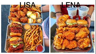 Lisa or Lena ❤️ 14 FOOD for your quarantine belly [upl. by Wadell]