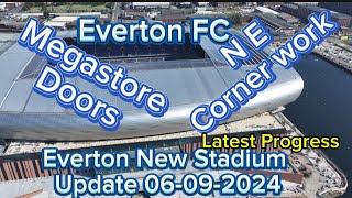 Everton FC New Stadium at Bramley Moore Dock Update 06092024 [upl. by Anderer307]