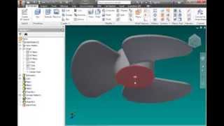 Autodesk Inventor Como hacer una Helice [upl. by Atiroc]