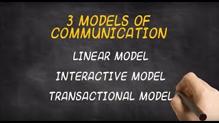 The 3 Models of Communication [upl. by Morley]