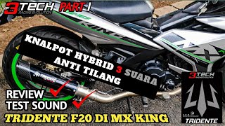 knalpot Tridente F20 Raptor di MX KING 150  3 tech racing evolution [upl. by Riobard]