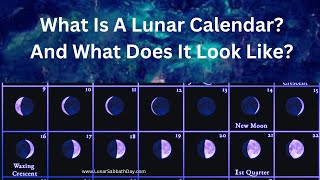 What Is A Lunar Calendar What does a Lunar Calendar look like [upl. by Topliffe840]