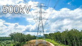 500kV transmission lines in Thailand 🇹🇭 [upl. by Reeta]