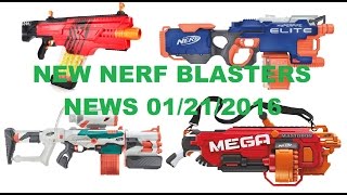 BREAKING BLASTER NEWS  2016 NERF REVEALS Khaos Mastodon TriStrike Hyperfire  Walcom S7 [upl. by Analahs]