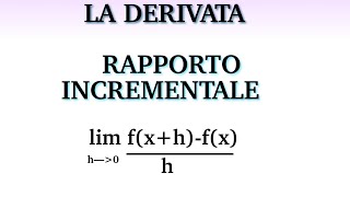 DERIVATA  definizione di RAPPORTO INCREMENTALE [upl. by Baumann]