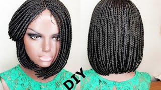 HOW TO DO BOB BRAIDS  WIG METHOD [upl. by Neehs797]